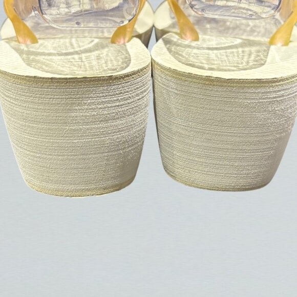 Havaianas Wedge Sandal with Crystal Snowflake Embellishment US 9/10 - Picture 3 of 11